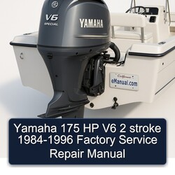 1984-1996 Yamaha 175 HP V6 2 Stroke Service Repair Workshop Manual PDF