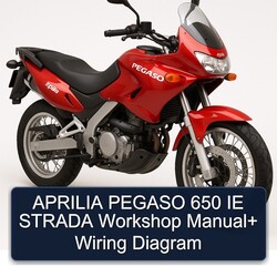 Moto Guzzi Strada Aprilia Pegaso 650 IE Electrical Wiring Diagrams PDF