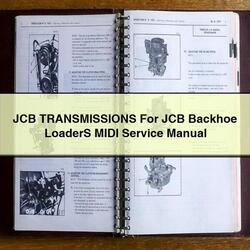 JCB Transmissions Backhoe Loaders Midi Service Repair Workshop Manual PDF