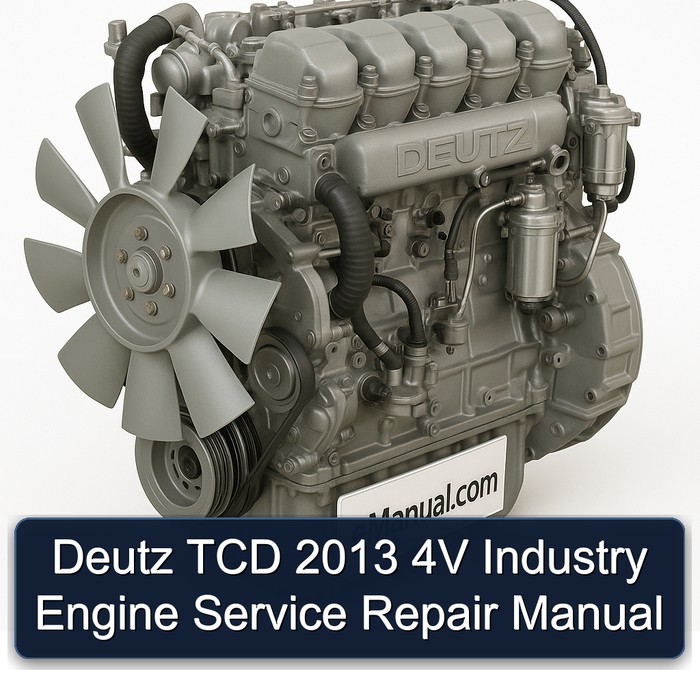 2013 Deutz TCD 4V Industry Engine Service Repair Workshop Manual PDF