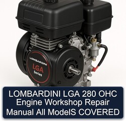 Lombardini LGA Series 280 OHC Engine All Models Covered Service Repair Workshop Manual PDF