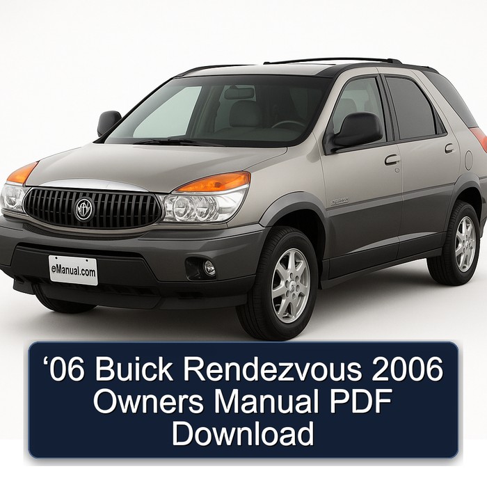 2006 Buick Rendezvous ‘06 Owners Owner's Manual PDF