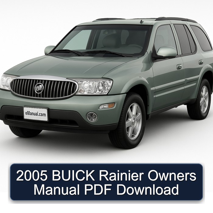 2005 Buick Rainier Owners Owner's Manual PDF
