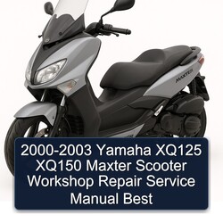 2000-2003 Yamaha Maxter XQ125 XQ150 Scooter Best Service Repair Workshop Manual PDF