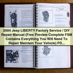 2004 Jeep J Series Liberty DIY Service Repair Workshop Manual PDF