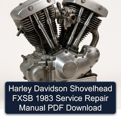 1983 Harley Davidson Shovelhead Fxsb Service Repair Workshop Manual PDF