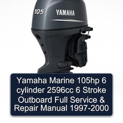1997-2000 Yamaha Marine 105HP 6 Cylinder 2596CC Stroke Outboard Service Repair Workshop Manual PDF