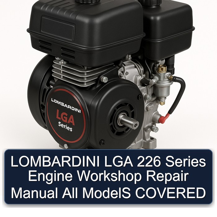 Lombardini LGA Series 226 Engine All Models Covered Service Repair Workshop Manual PDF