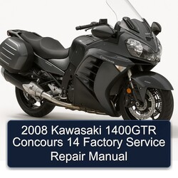 2008 Kawasaki Concours Models 1400GTR 14 Service Repair Workshop Manual PDF