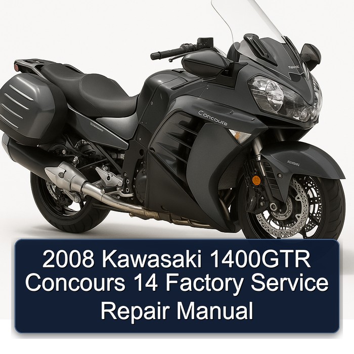 2008 Kawasaki Concours Models 1400GTR 14 Service Repair Workshop Manual PDF