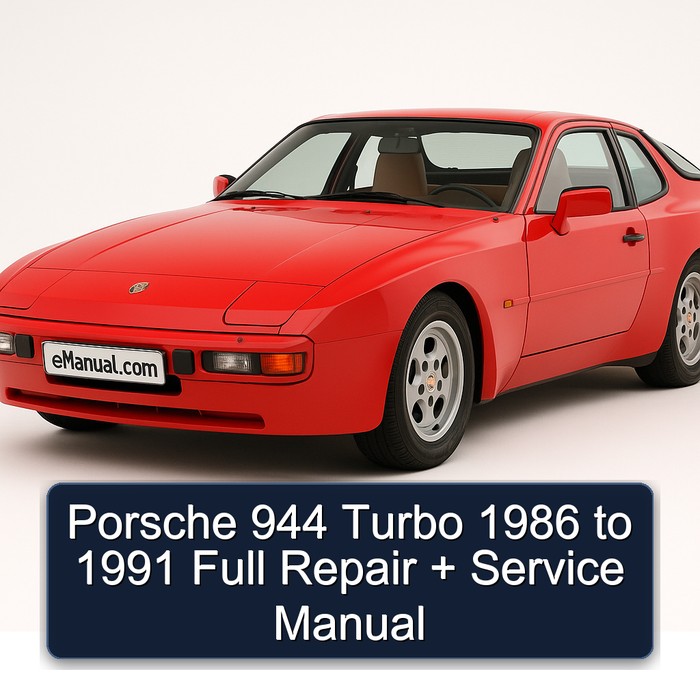 1986-1991 Porsche 944 Turbo Service Repair Workshop Manual PDF
