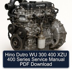 Hino W04D J Dutro WU 300 400 XZU Series Service Repair Workshop Manual PDF
