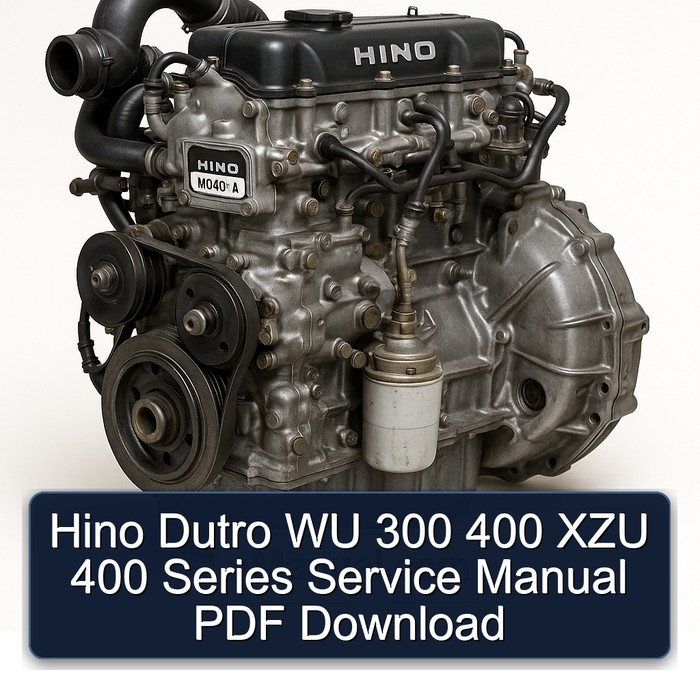 Hino W04D J Dutro WU 300 400 XZU Series Service Repair Workshop Manual PDF