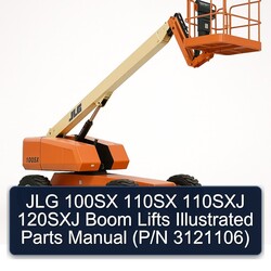 JLG 100SX 110SX 110SXJ 120SXJ Boom Lifts Illustrated Parts (p/n 3121106) Catalog PDF