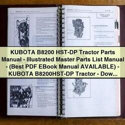 Kubota B8200 HST-DP Tractor Parts : Illustrated Master Catalog PDF