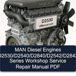 MAN D2530 Diesel Engines /d2540/d2840/d2542/d2842 Series Service Repair Workshop Manual PDF
