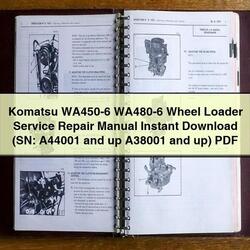 Komatsu WA450-6 WA480-6 Wheel Loader (sn: A44001 Up A38001 Up) Service Repair Workshop Manual PDF