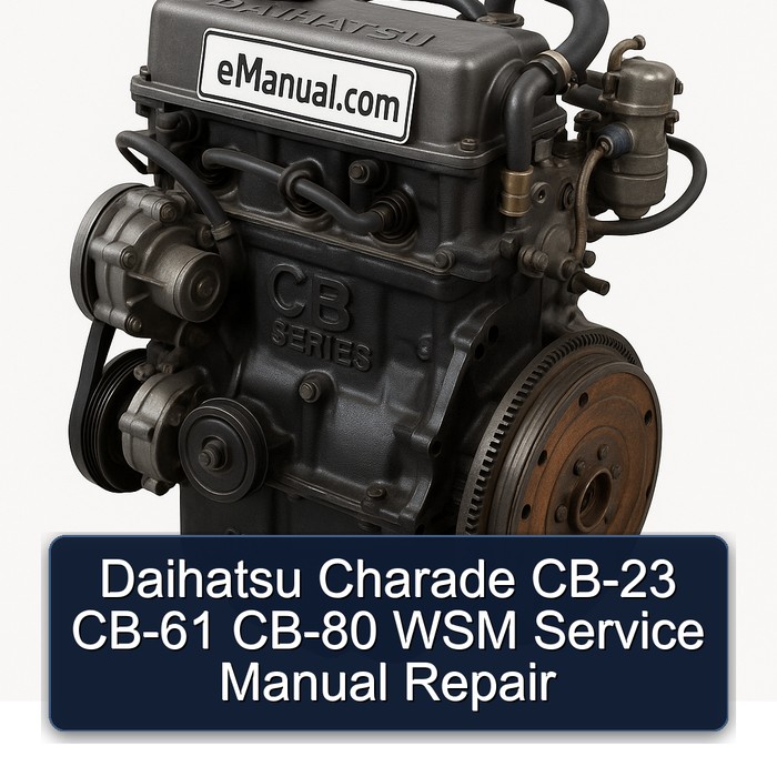 Daihatsu CB Series Charade CB-23 CB-61 CB-80 WSM Service Repair Workshop Manual PDF