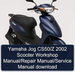 2002 Yamaha Jog Cs50/z Scooter Service Repair Workshop Manual PDF
