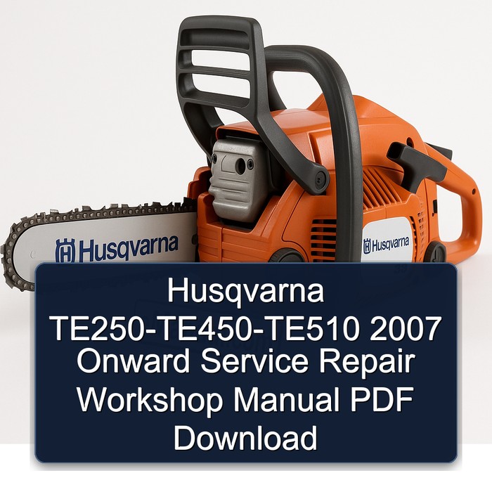 2007 Husqvarna TR650 Models Te250-te450-te510 Onward Service Repair Workshop Manual PDF