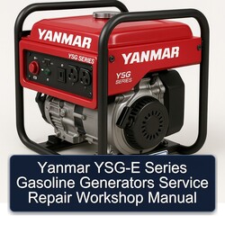 Yanmar YSG-E Series Gasoline Generators Service Repair Workshop Manual PDF
