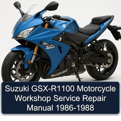 1986-1988 Suzuki GSX Series GSX-R1100 Motorcycle Service Repair Workshop Manual PDF
