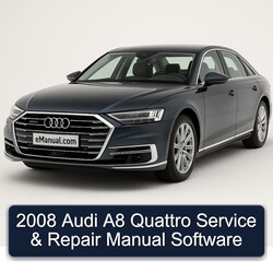 2008 Audi A8 Quattro Software Service Repair Workshop Manual PDF