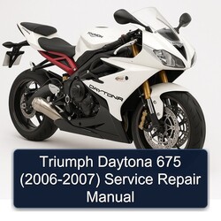 Triumph Daytona 675 (2006-2007) Manual de servicio y reparación 