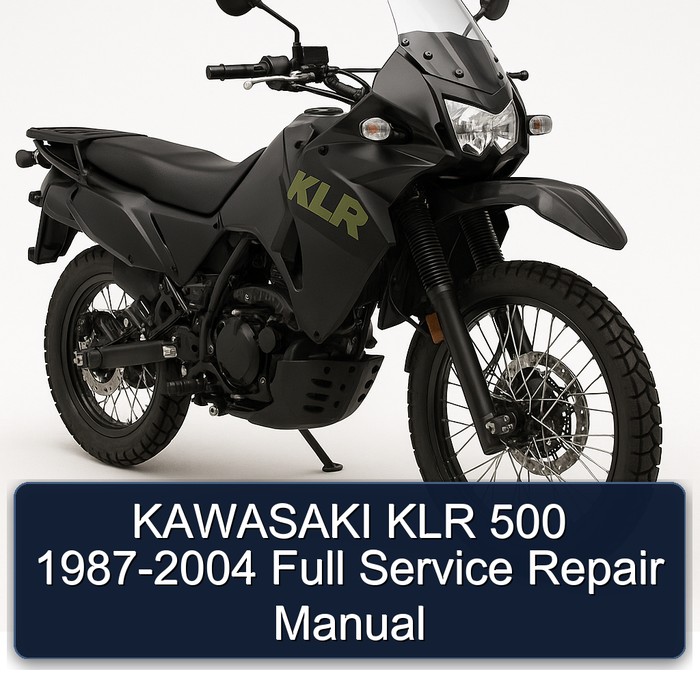1987-2004 Kawasaki KLR Series 500 Service Repair Workshop Manual PDF