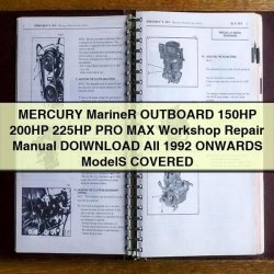 Mercury Outboard 150HP 200HP 225HP Pro Max Service Repair Workshop Manual PDF