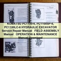 Komatsu Pc1100-6 Pc1100sp-6 Pc1100lc-6 Hydraulic Excavator Service Repair Workshop Manual PDF