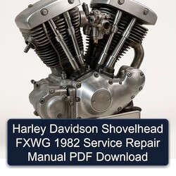 1982 Harley Davidson Shovelhead Fxwg Service Repair Workshop Manual PDF