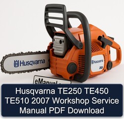 2007 Husqvarna TE Models TE250 TE450 TE510 Service Repair Workshop Manual PDF