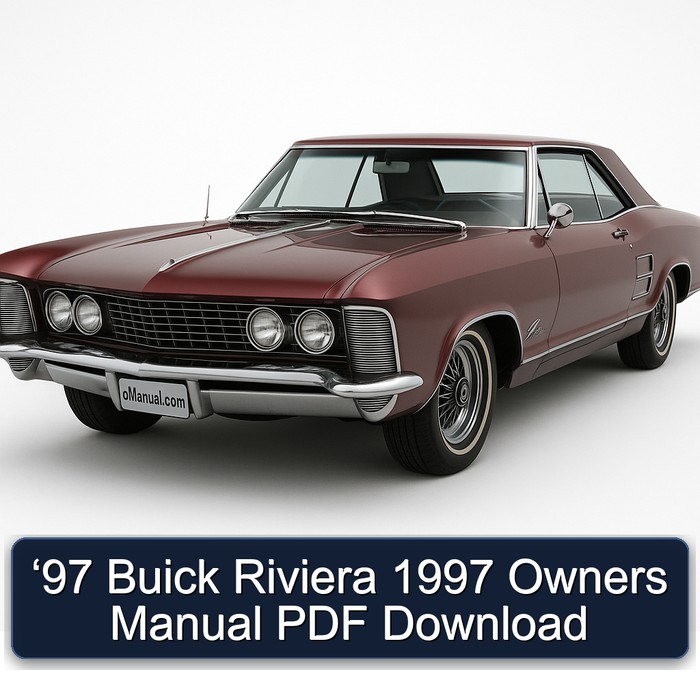 1997 Buick Riviera ‘97 Owners Owner's Manual PDF