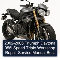 2002-2006 Triumph Speed Triple Daytona 955I Best Service Repair Workshop Manual PDF