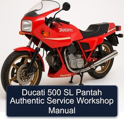Ducati Pantah 500 SL Authentic Service Repair Workshop Manual PDF
