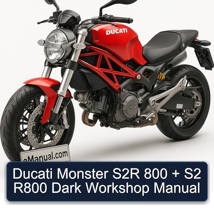 Ducati 800 Monster S2R S2 R800 Dark Service Repair Workshop Manual PDF