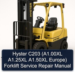 Hyster C203 (a1.00xl A1.25xl A1.50xl Europe) Forklift Service Repair Workshop Manual PDF