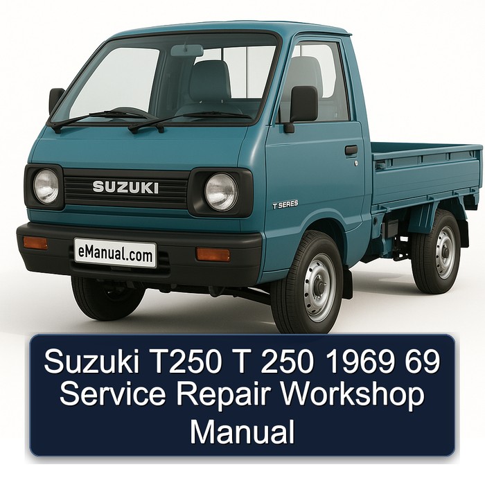 1969 Suzuki T Series T250 250 69 Service Repair Workshop Manual PDF