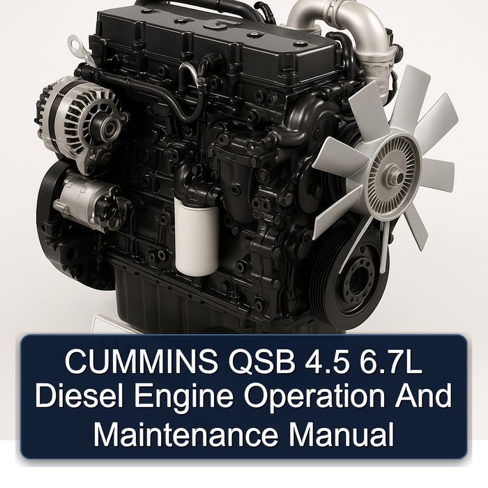 Cummins ISB / Isbe QSB Series 4.5 6.7l Diesel Engine Operation Maintenance Service Repair Workshop Manual PDF