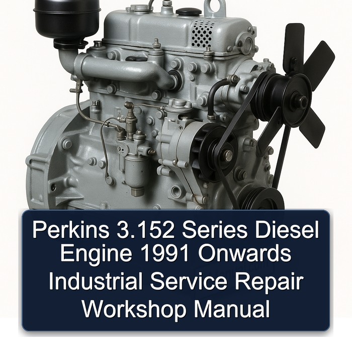 1991 Perkins 3.152 Series Diesel Engine Onwards Industrial Service Repair Workshop Manual PDF