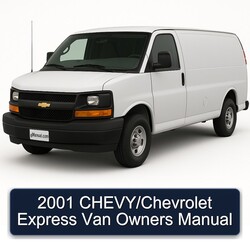 2001 Chevrolet Express Chevy/ Van Owners Owner's Manual PDF