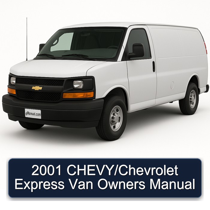 2001 Chevrolet Express Chevy/ Van Owners Owner's Manual PDF