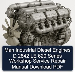 MAN D2842 Industrial Diesel Engines D 2842 LE 620 Series Service Repair Workshop Manual PDF