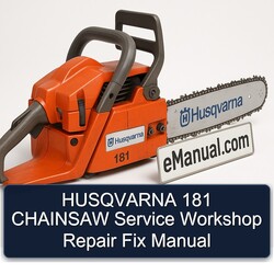 Husqvarna 181 Chainsaw Fix Service Repair Workshop Manual PDF