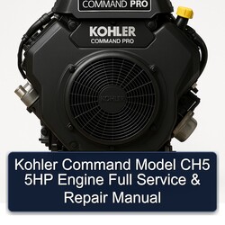 Kohler Command Model CH5 5HP Engine Full Manual de servicio y reparación 