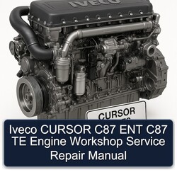 Iveco Cursor C87 ENT TE Engine Service Repair Workshop Manual PDF
