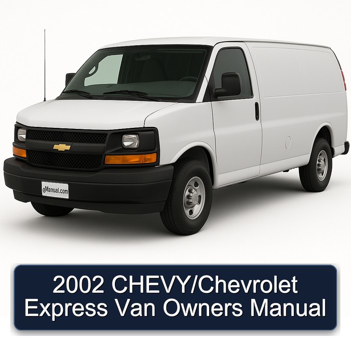 2002 Chevrolet Express Chevy/ Van Owners Owner's Manual PDF