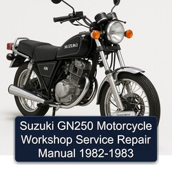 1982-1983 Suzuki GN Series GN250 Motorcycle Service Repair Workshop Manual PDF