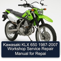 1987-2007 Kawasaki KLX Series 650 - Repai Service Repair Workshop Manual PDF